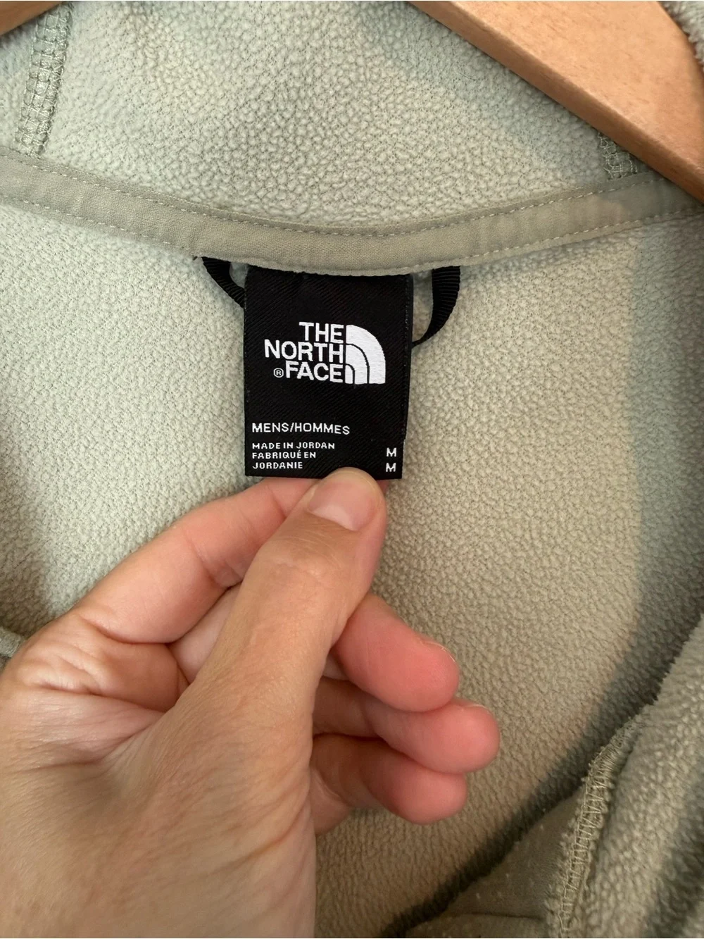 The North Face Canyonlands Full Zip Fleece Hoodie Sage Green Heather M
